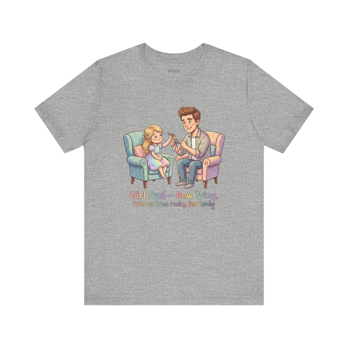Girl Dad T-Shirt — Outnumbered and Fine with It — girl dad t-shirt design