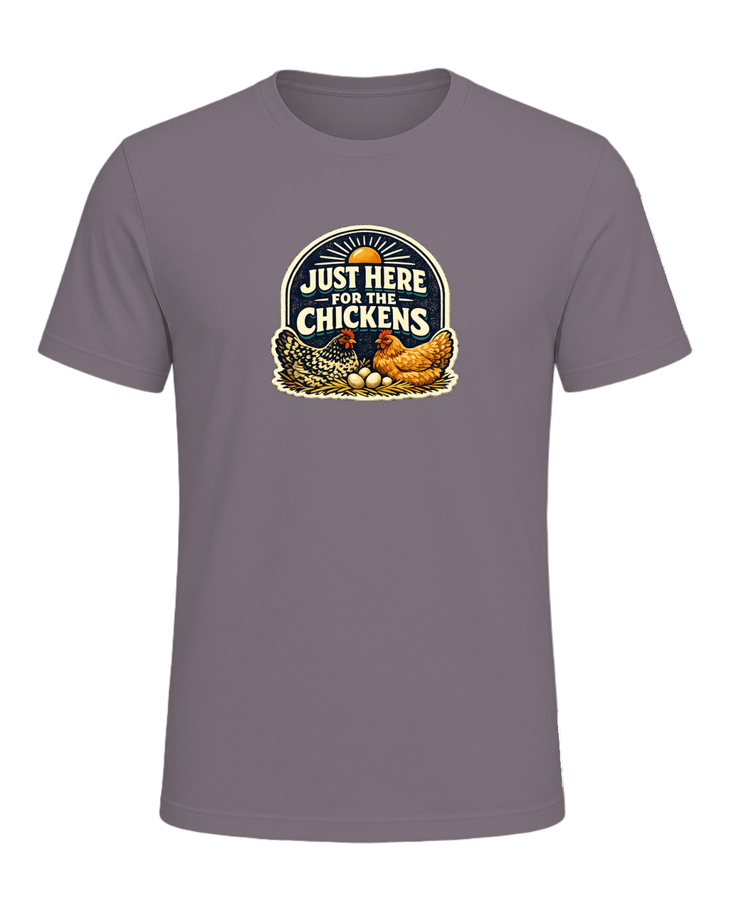 Just Here For The Chickens Tee — Storm