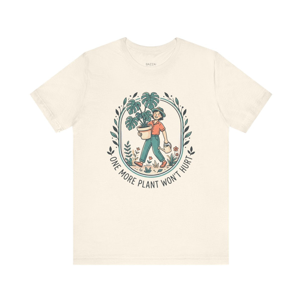 Funny Plant Mom T-Shirt — One More Plant Won't Hurt — plants t-shirt design