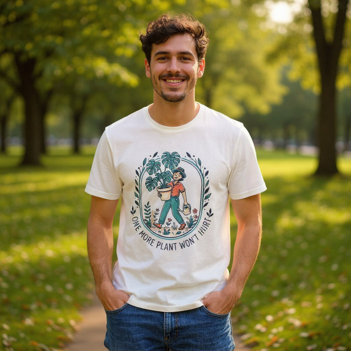 Funny Plant Mom T-Shirt — One More Plant Won't Hurt