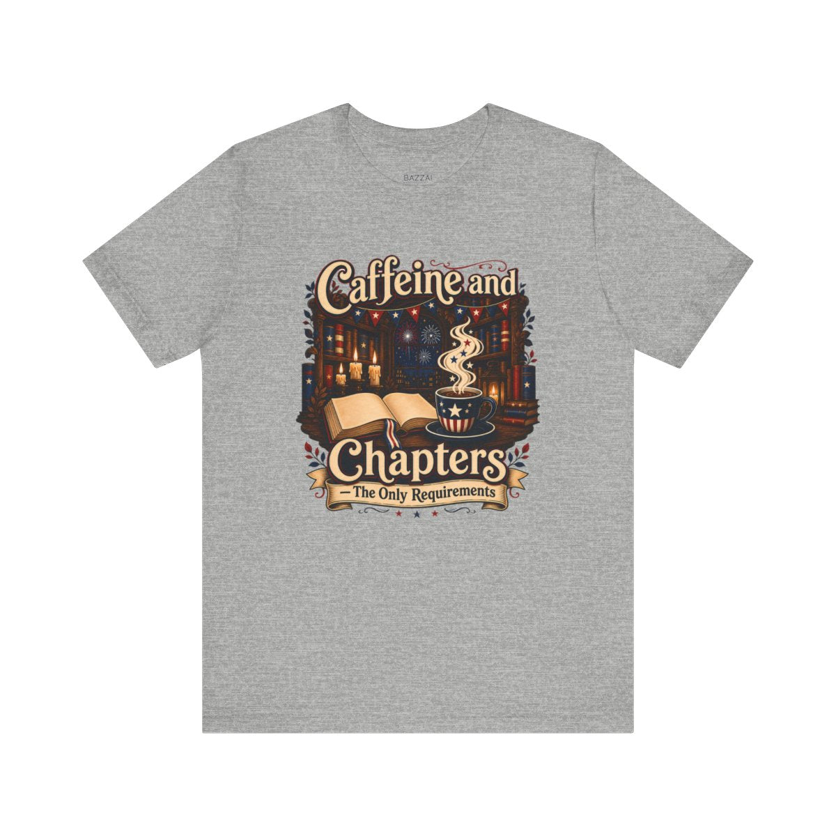 Bookworm Coffee T-Shirt — Books and Coffee, Nothing Else — coffees t-shirt design