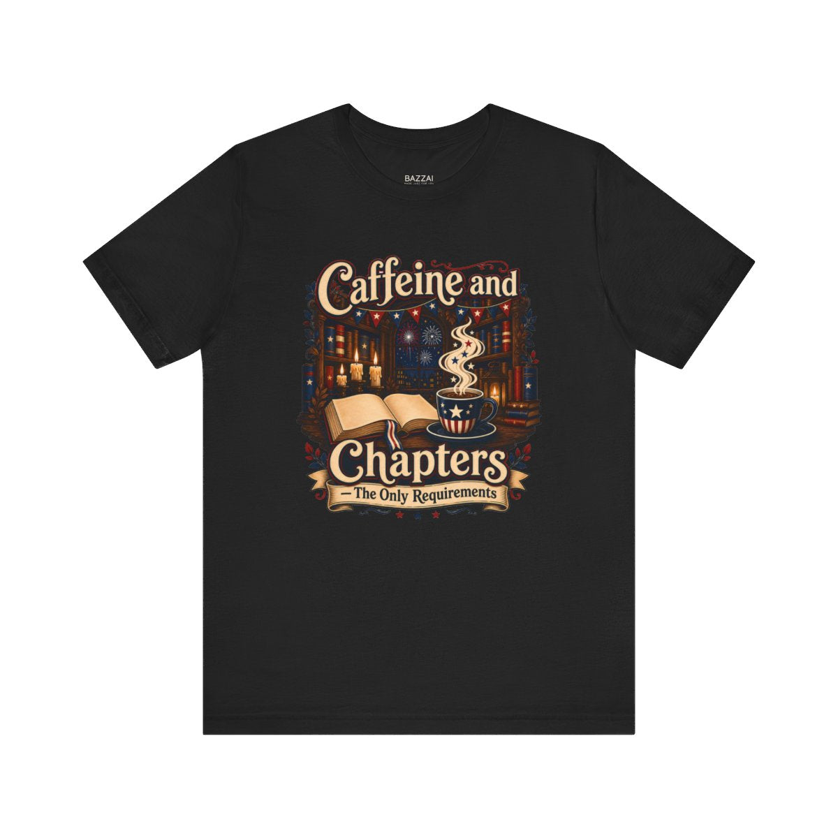 Bookworm Coffee T-Shirt — Books and Coffee, Nothing Else — coffees t-shirt design