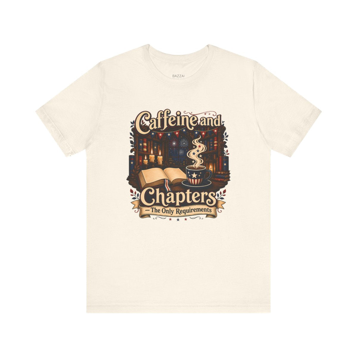 Bookworm Coffee T-Shirt — Books and Coffee, Nothing Else — coffees t-shirt design