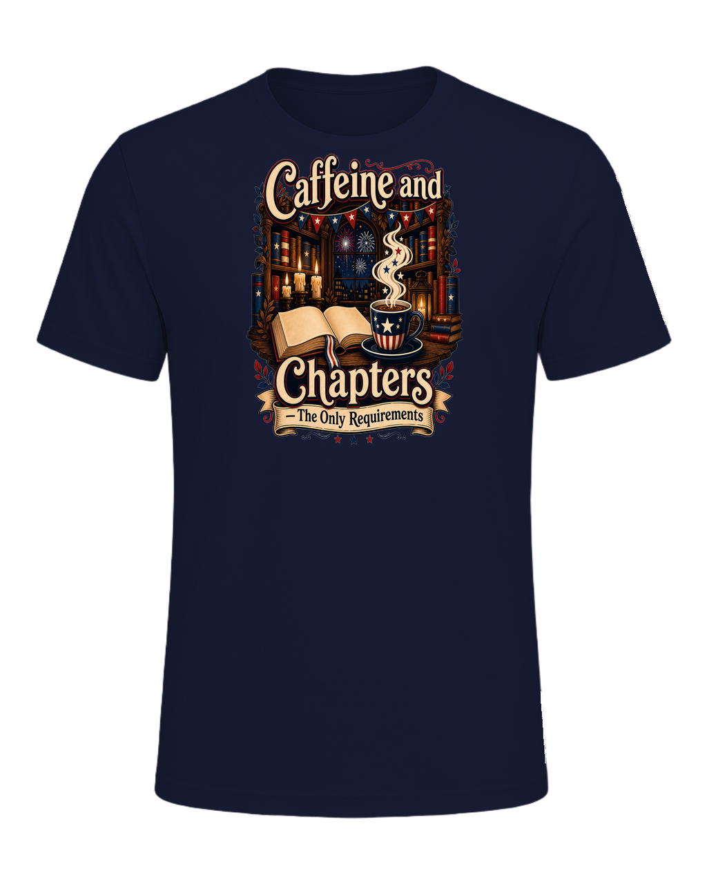 Books & Coffee — Navy