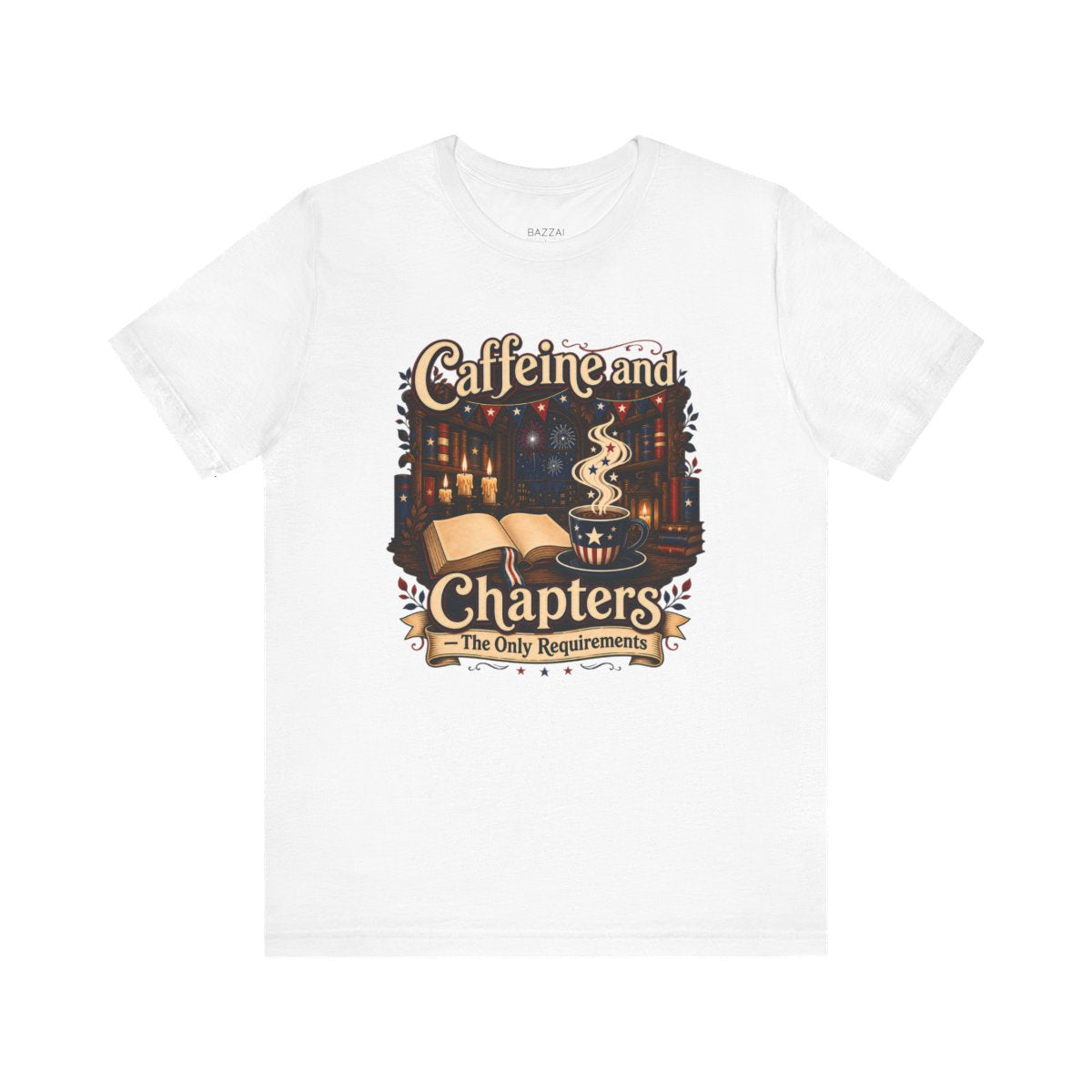 Bookworm Coffee T-Shirt — Books and Coffee, Nothing Else — coffees t-shirt design