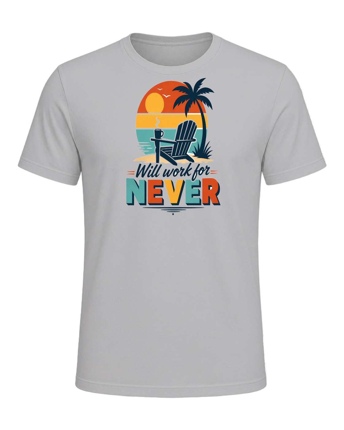 Will work for never — Athletic Heather