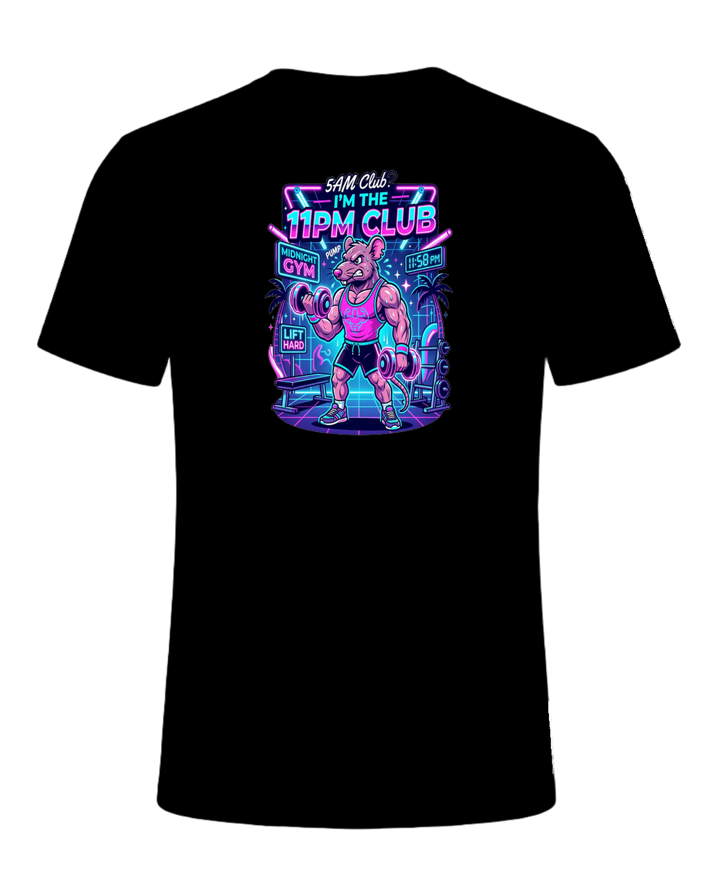 Gym Rat Night Owl — Black