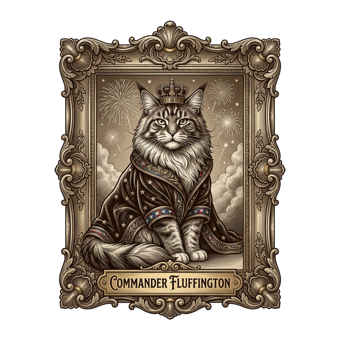 Commander Fluffington Crown Portrait