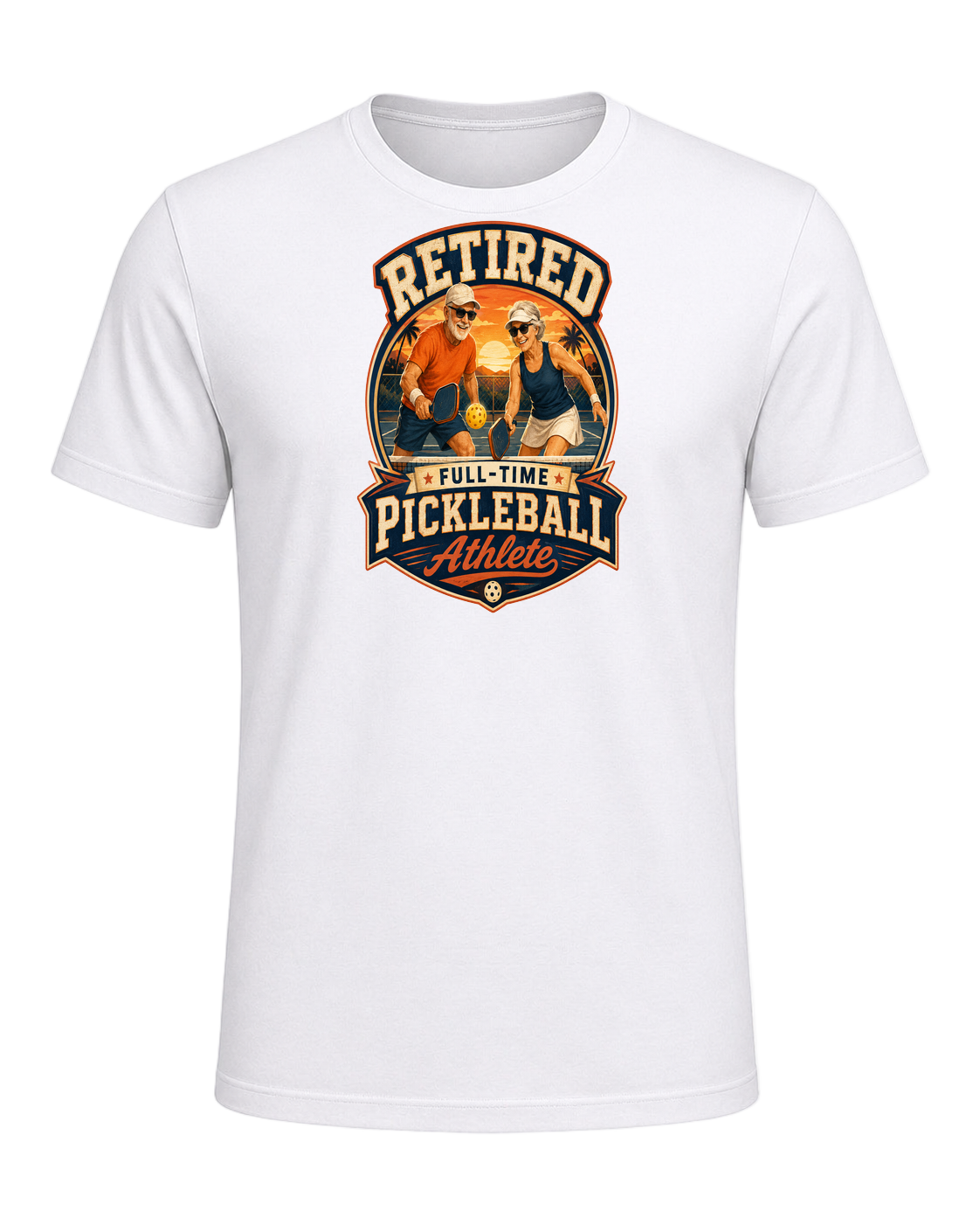 Pickleball Retirement — White