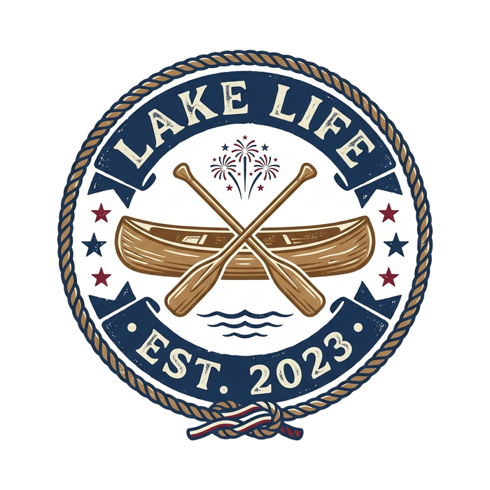Lake Life Local - Crossed Oars Badge