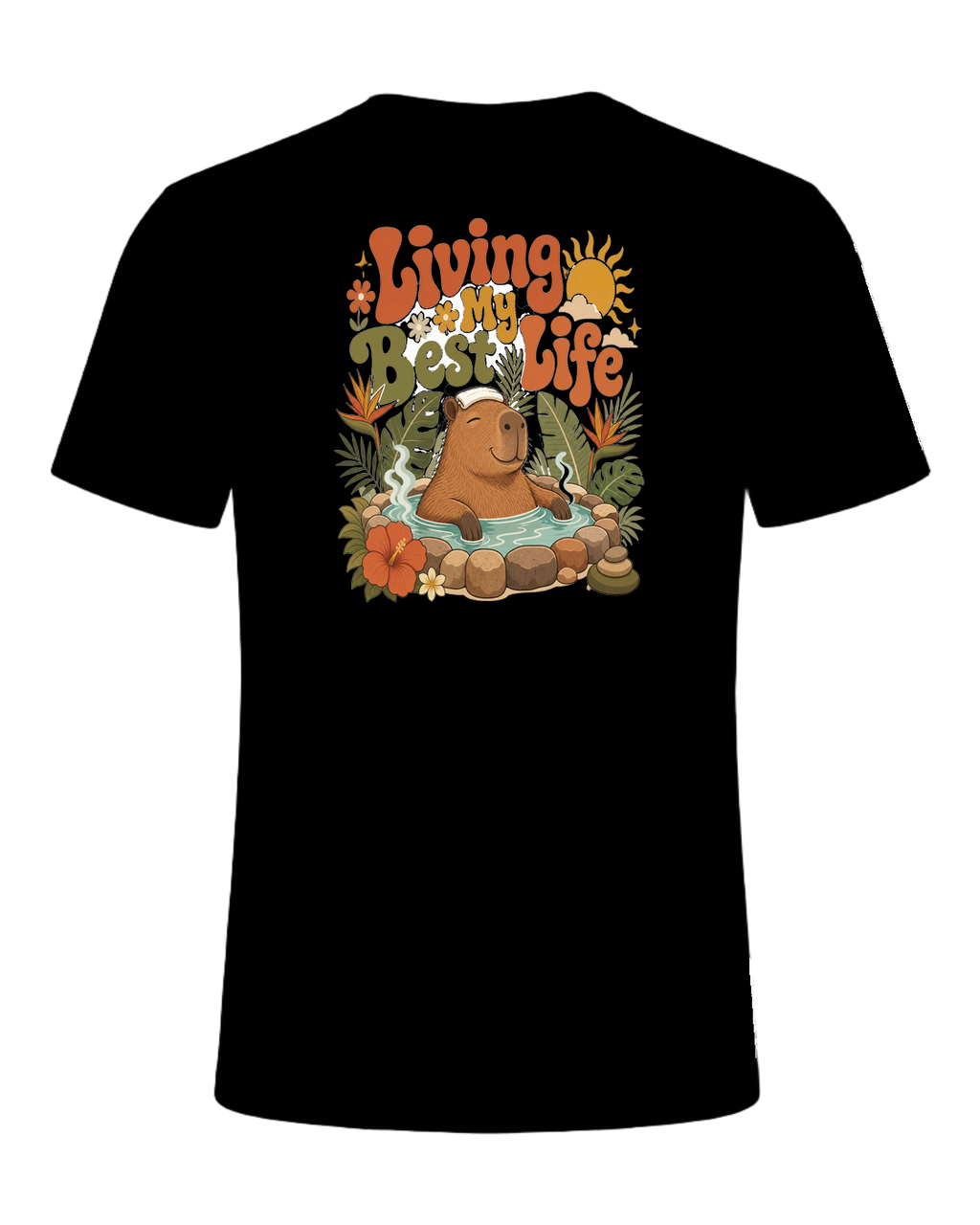 Capybara Chill Vibes — Black