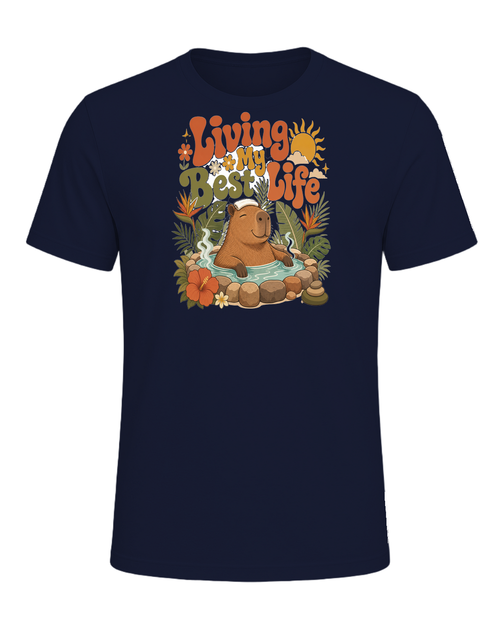 Capybara Chill Vibes — Navy