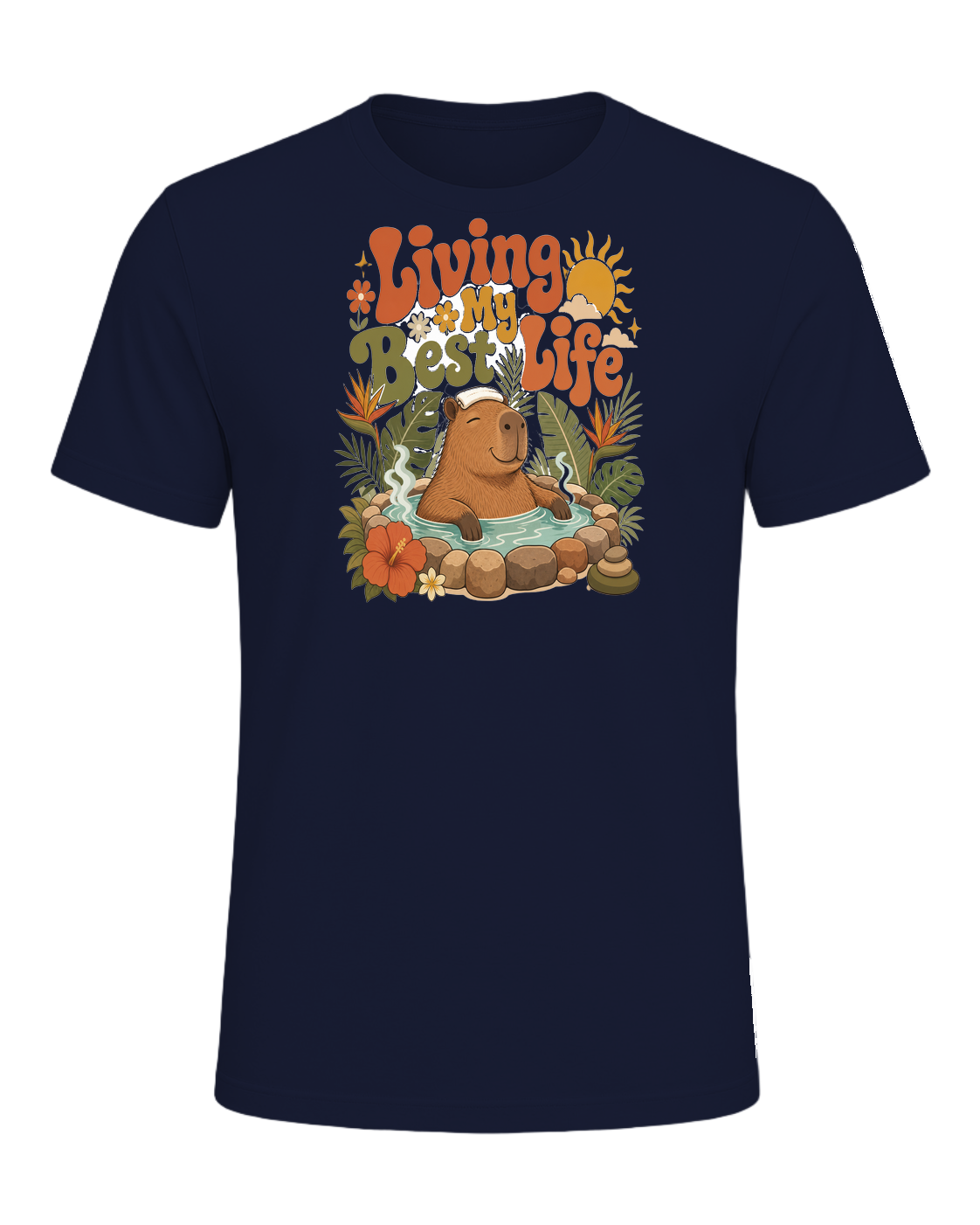 Capybara Chill Vibes — Navy