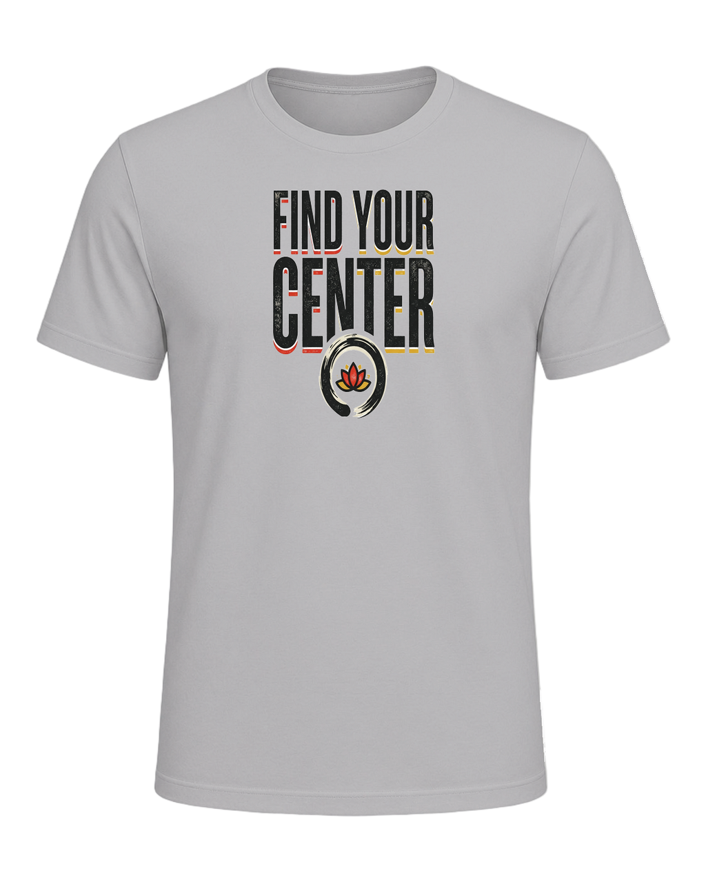 FIND YOUR CENTER — Athletic Heather