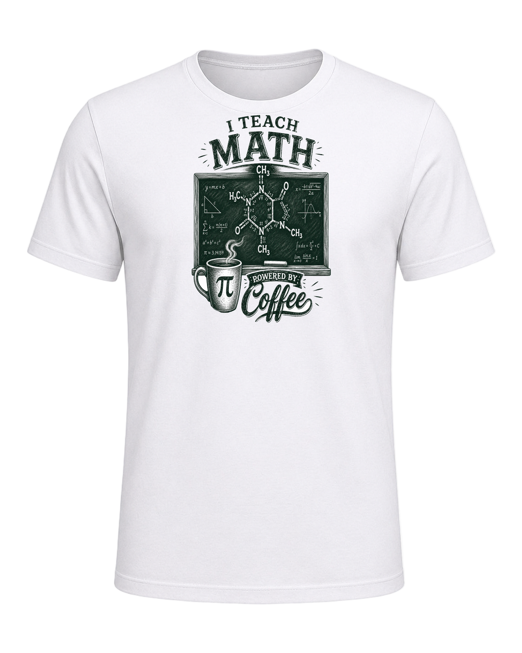 Math Teacher Humor — White