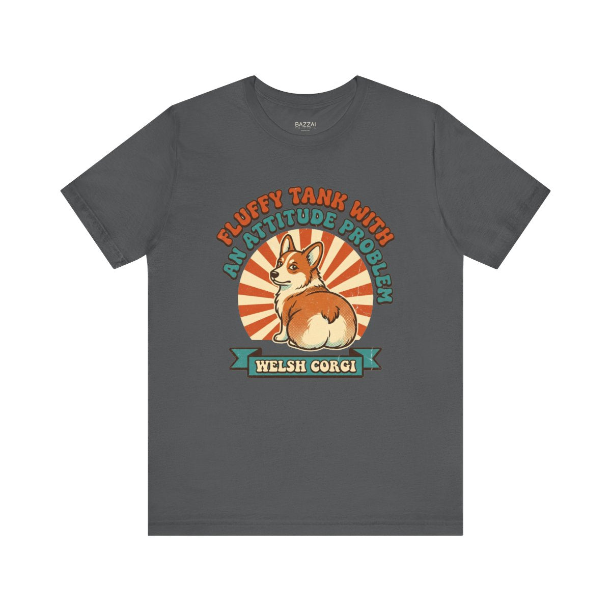 Funny Small Dog T-Shirt — Fluffy Tank with an Attitude Problem — corgi club t-shirt design