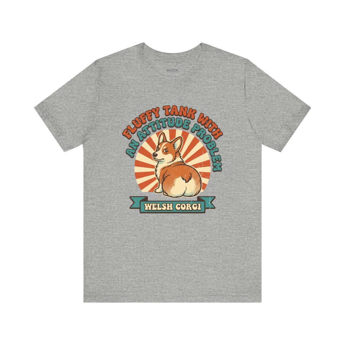 Funny Small Dog T-Shirt — Fluffy Tank with an Attitude Problem — corgi club t-shirt design
