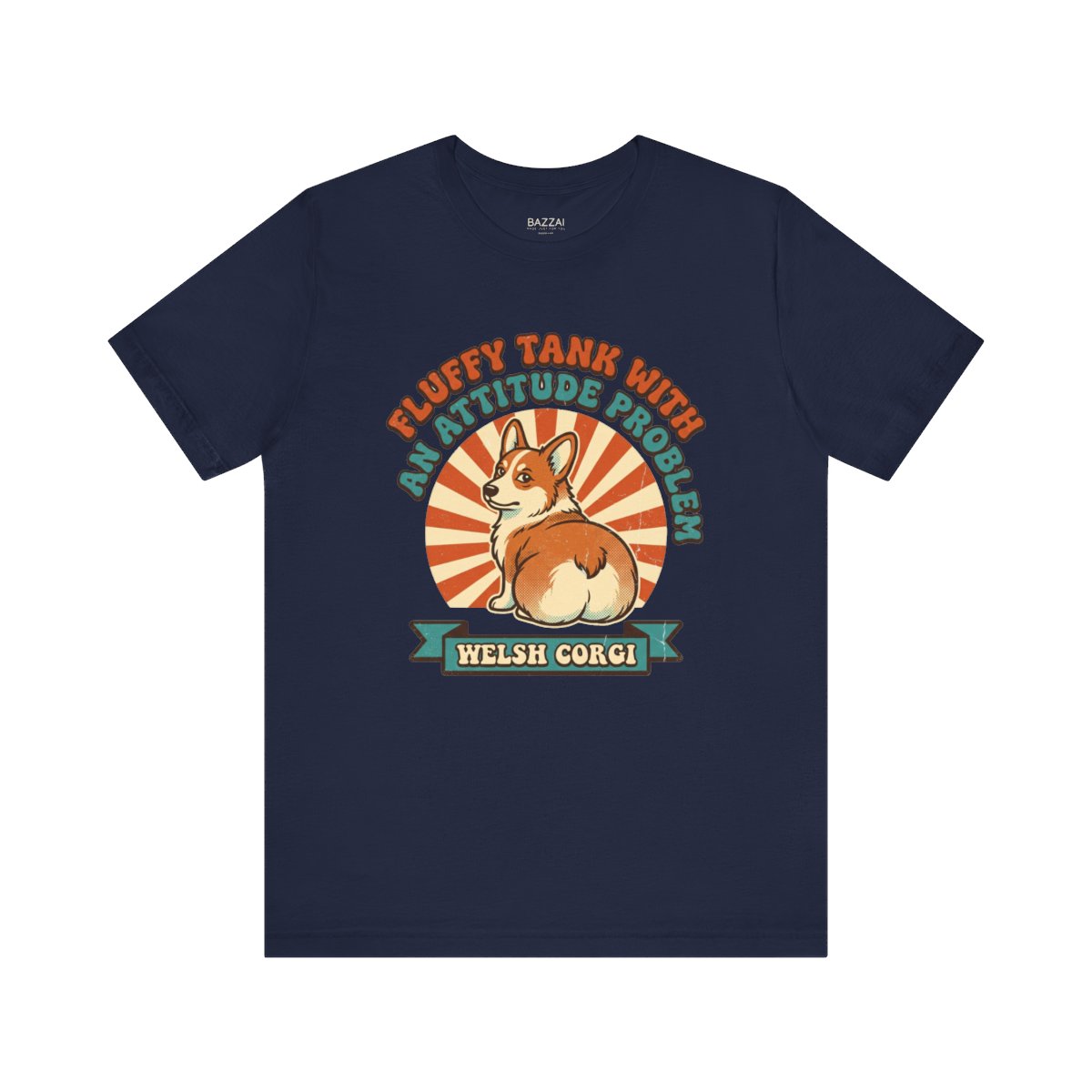 Funny Small Dog T-Shirt — Fluffy Tank with an Attitude Problem — corgi club t-shirt design