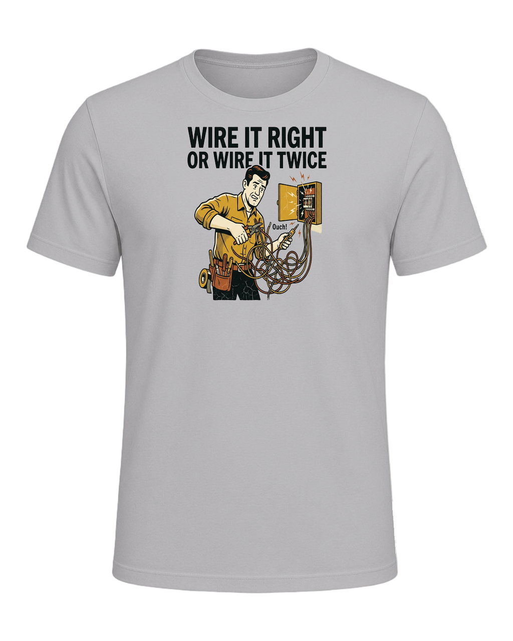WIRE IT RIGHT OR WIRE IT TWICE — Athletic Heather