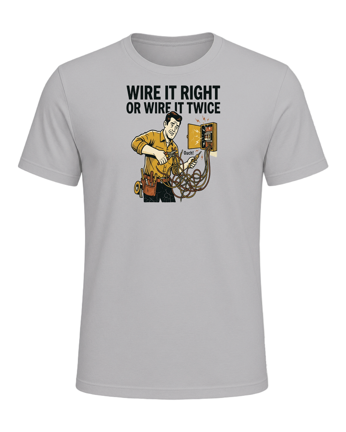 WIRE IT RIGHT OR WIRE IT TWICE — Athletic Heather
