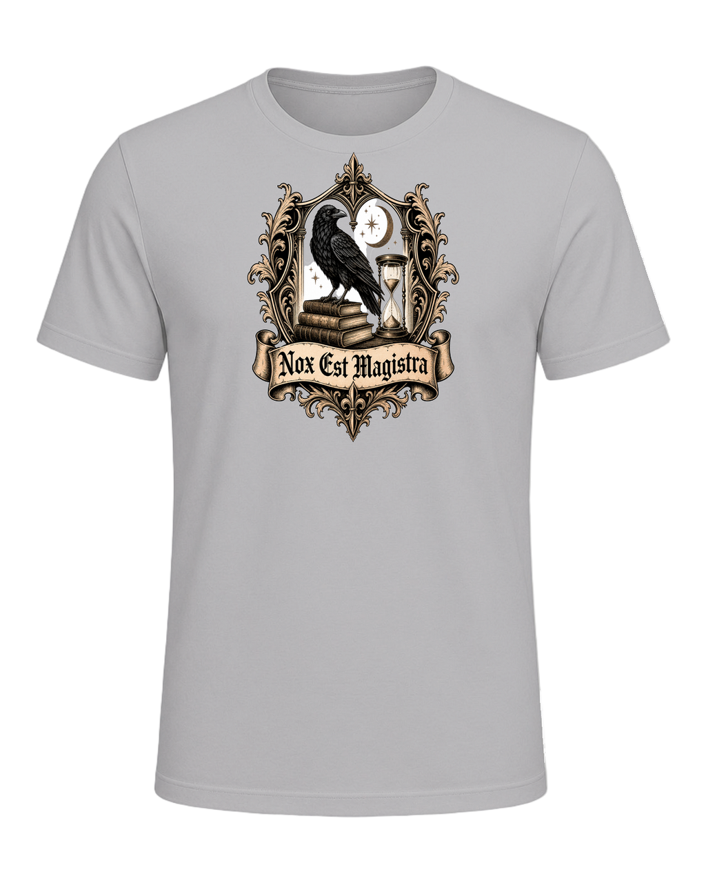 Latin Motto Crest — Athletic Heather