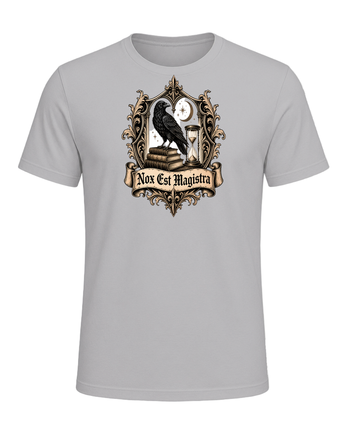Latin Motto Crest — Athletic Heather
