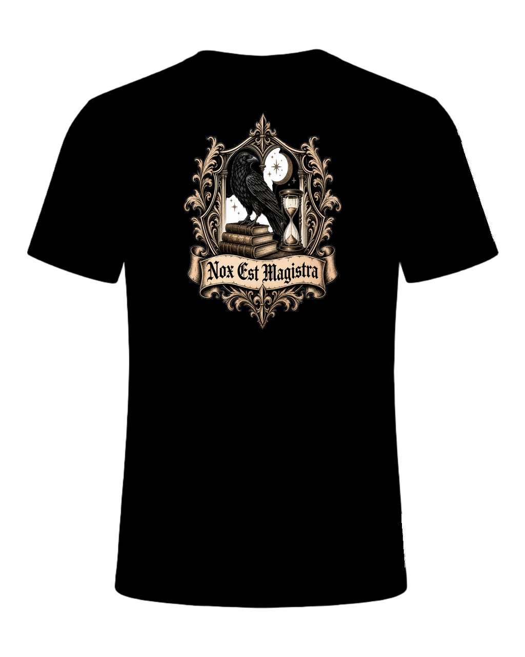 Latin Motto Crest — Black