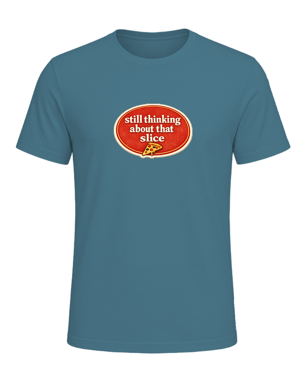 Still Thinking About That Slice Tee — Heather Deep Teal