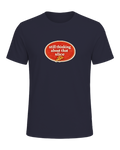 Still Thinking About That Slice Tee — Heather Navy