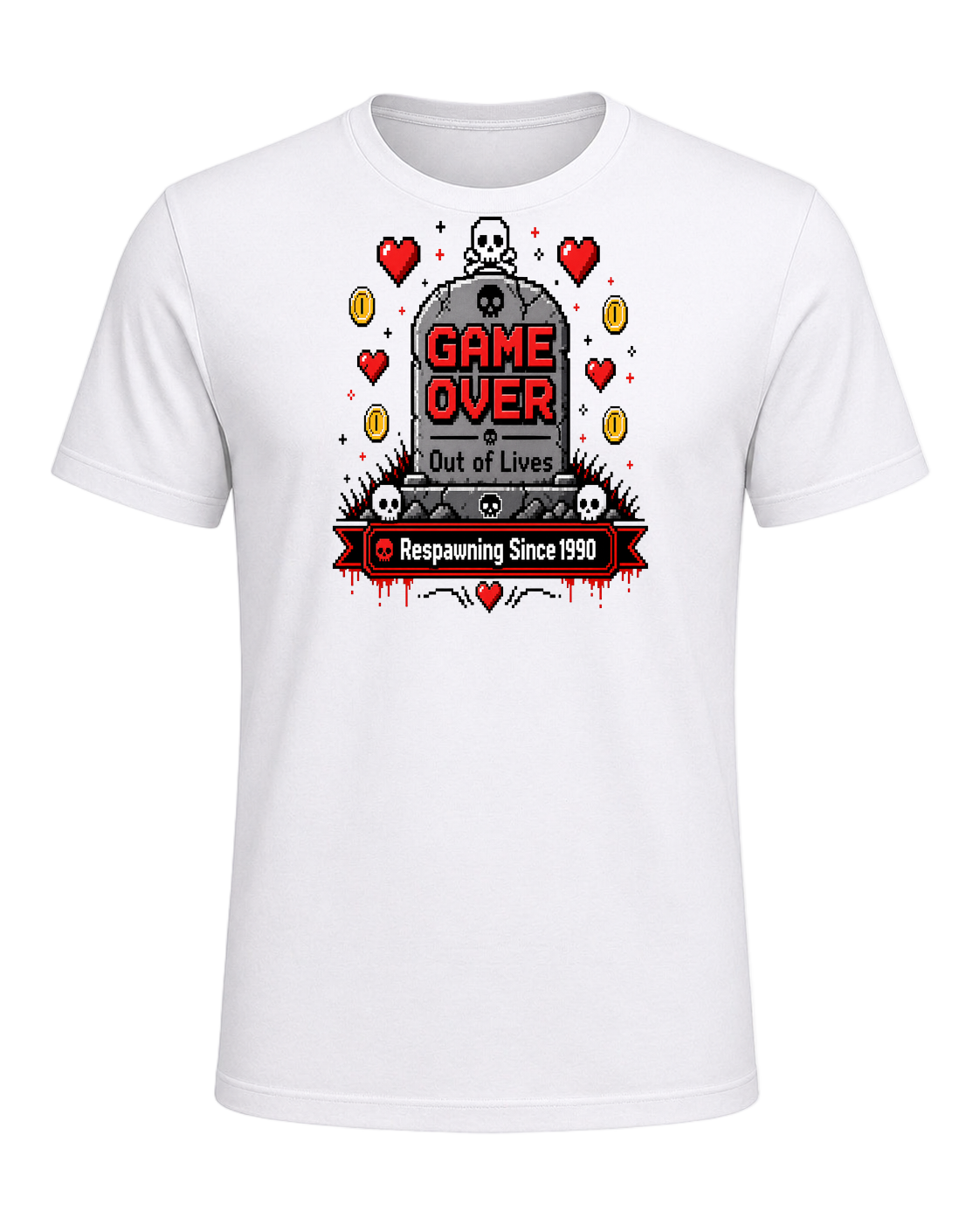 Game Over Humor — White