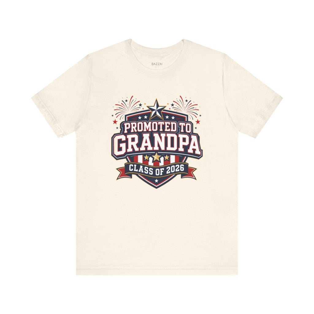 New Grandparent T-Shirt — Promoted to Grandparent — papa grandpa t-shirt design