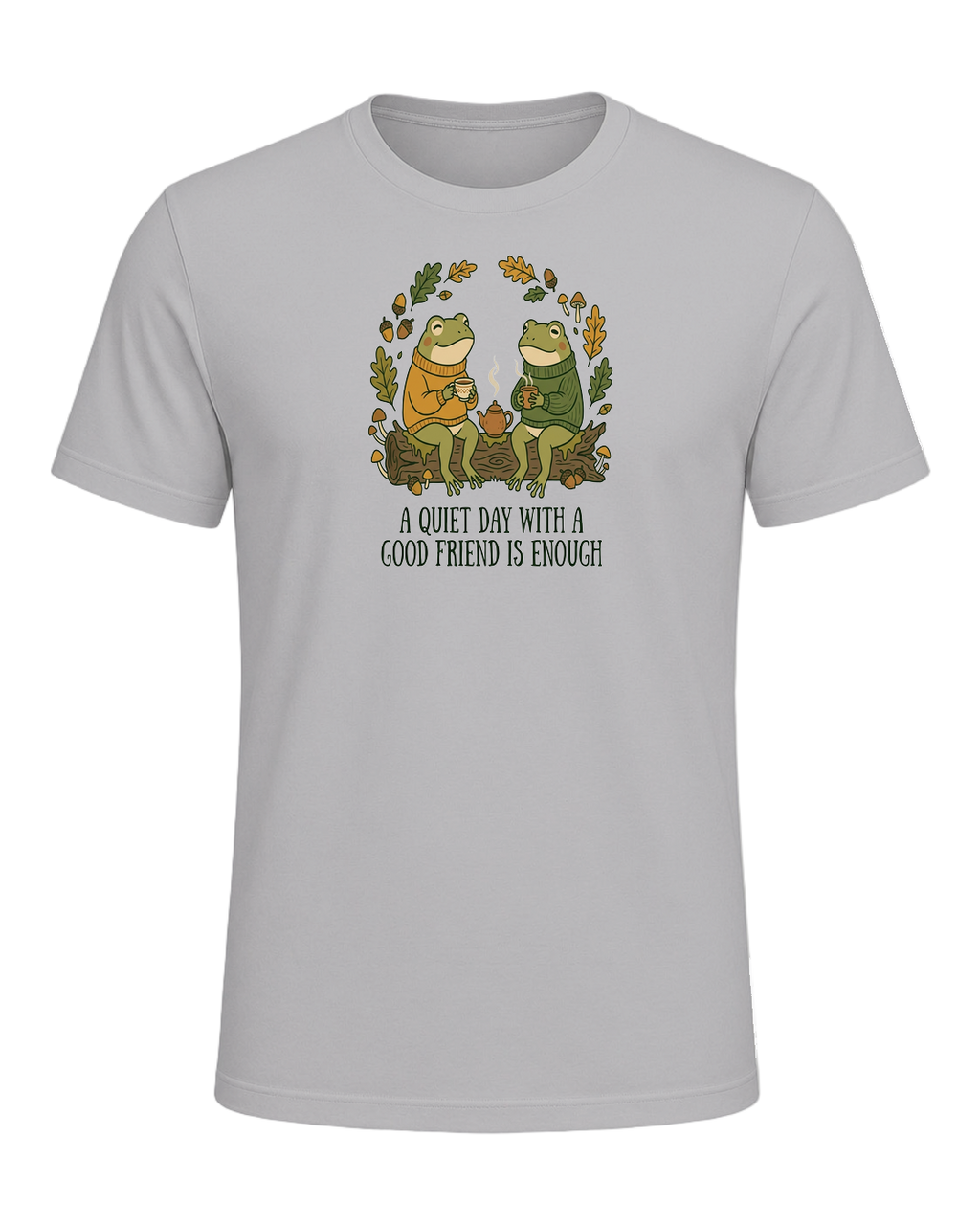 Cozy Frog Friends — Athletic Heather