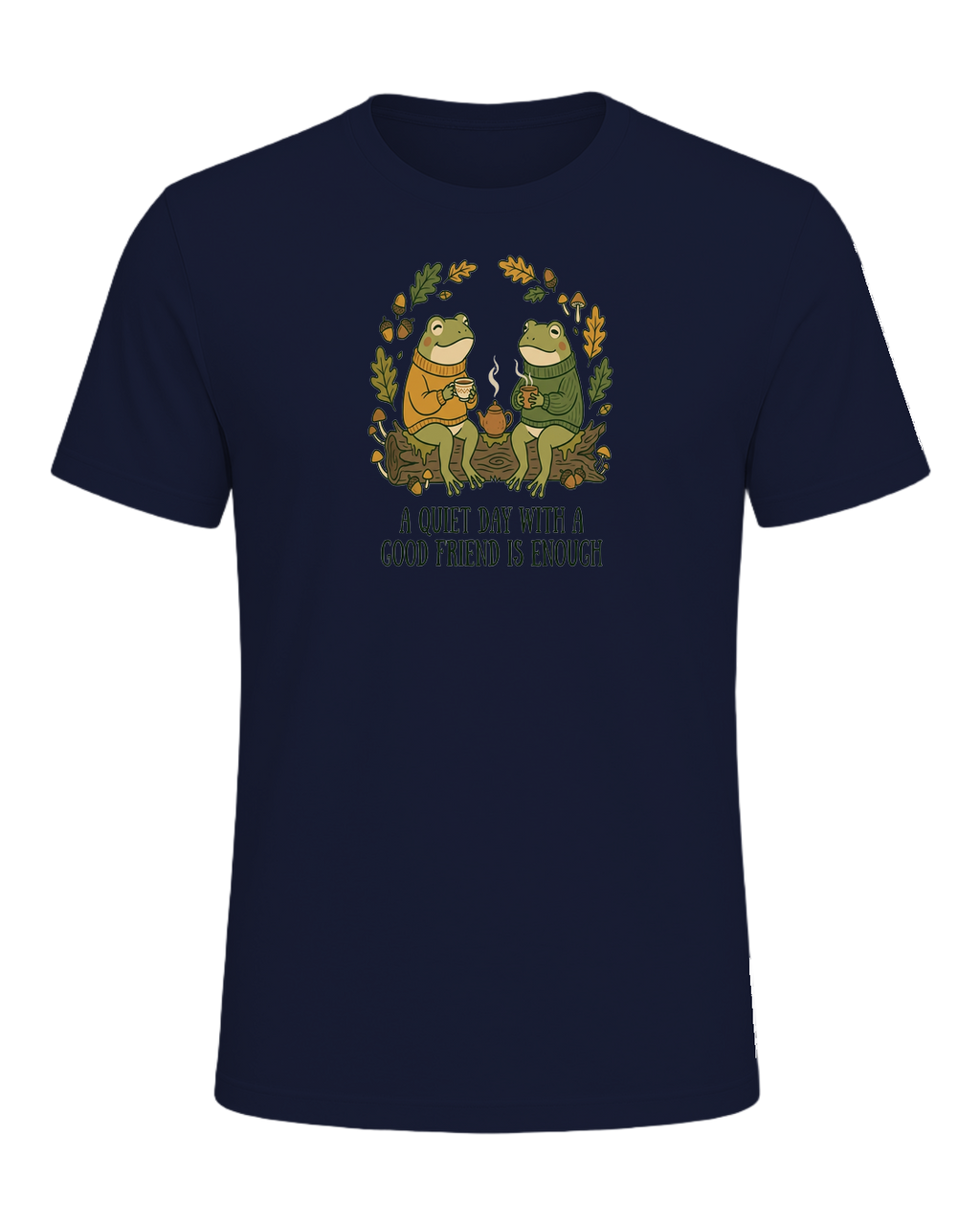 Cozy Frog Friends — Navy