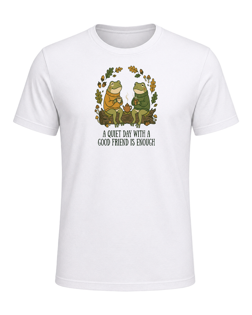 Cozy Frog Friends — White