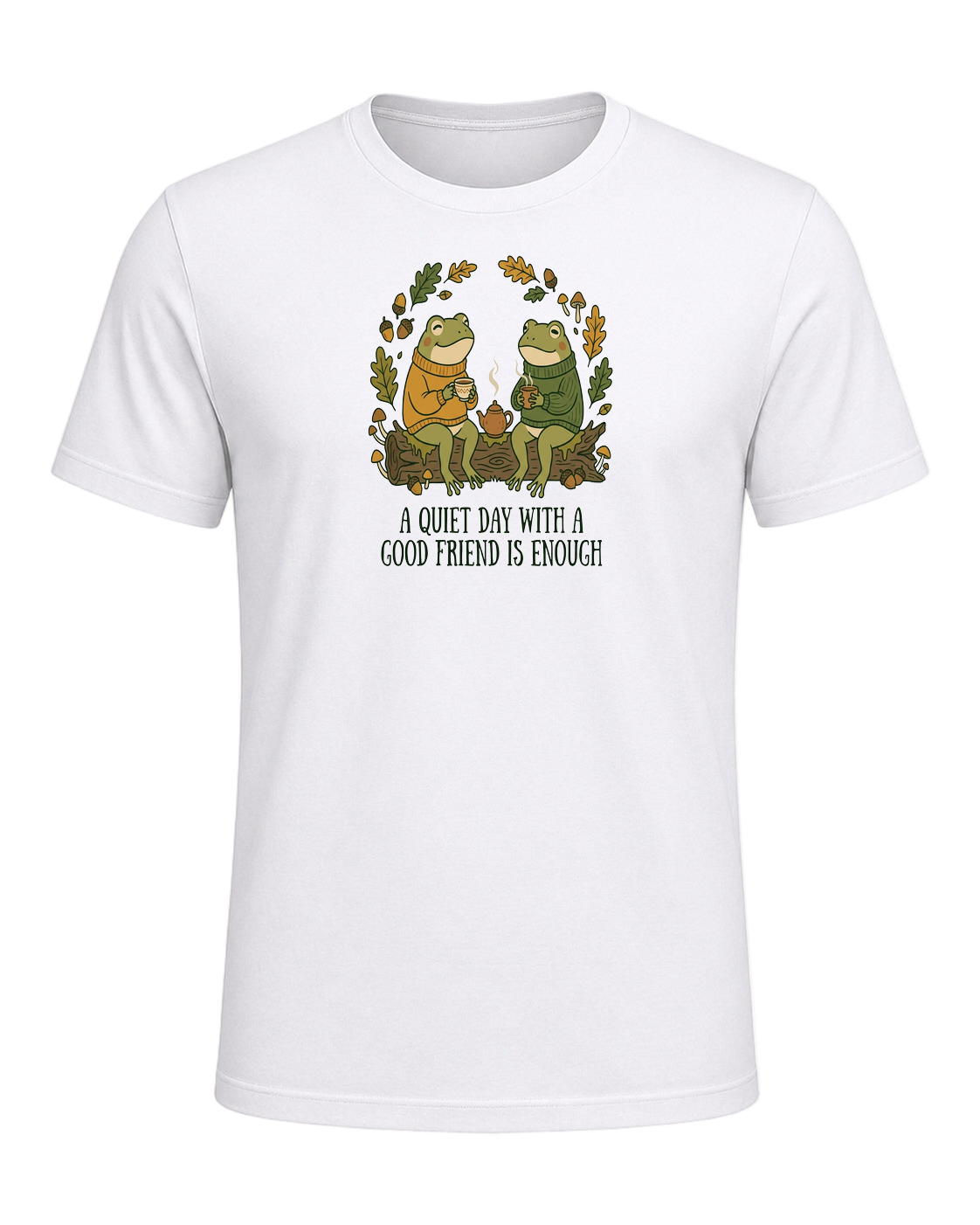 Cozy Frog Friends — White