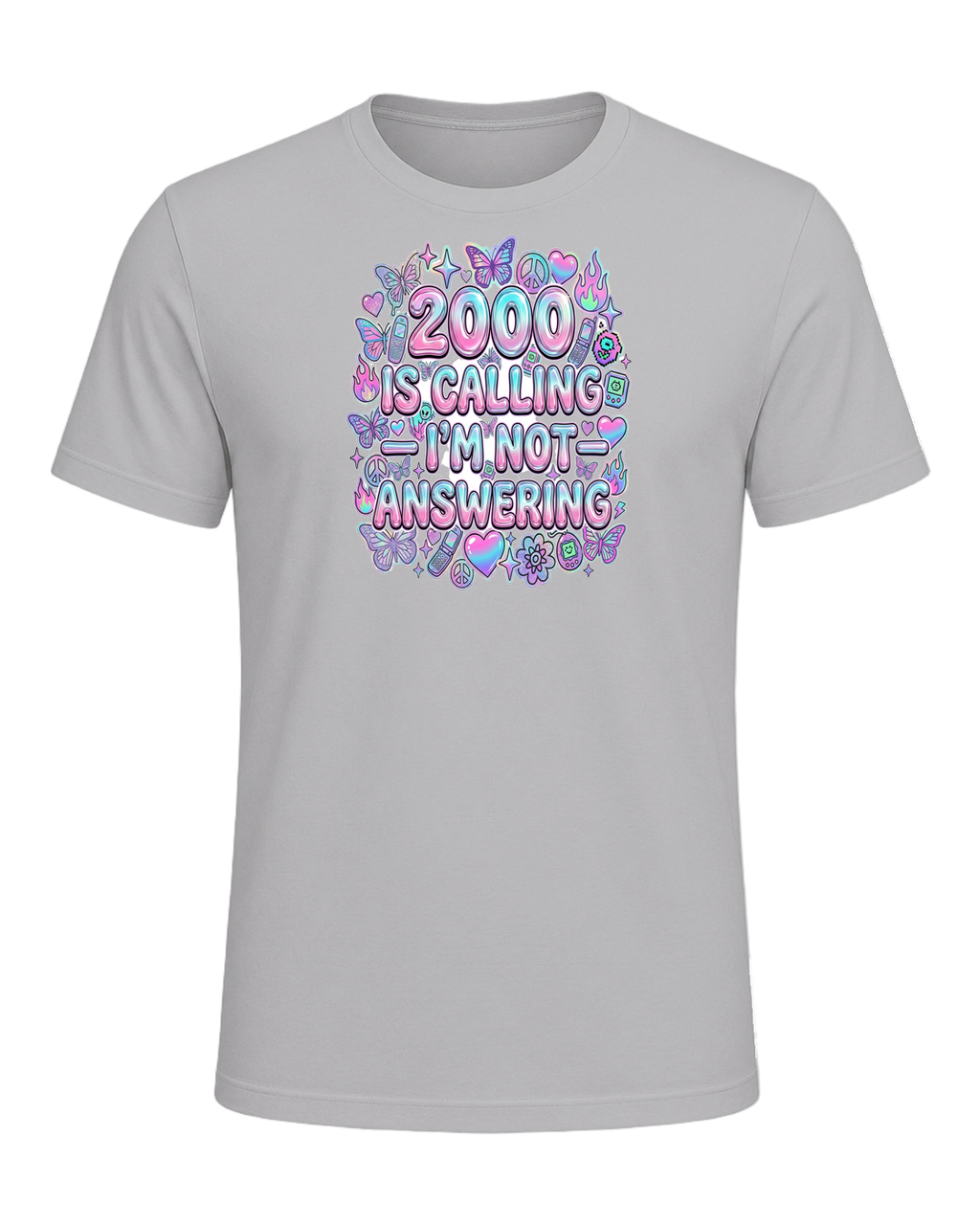 Y2K Chrome Style — Athletic Heather