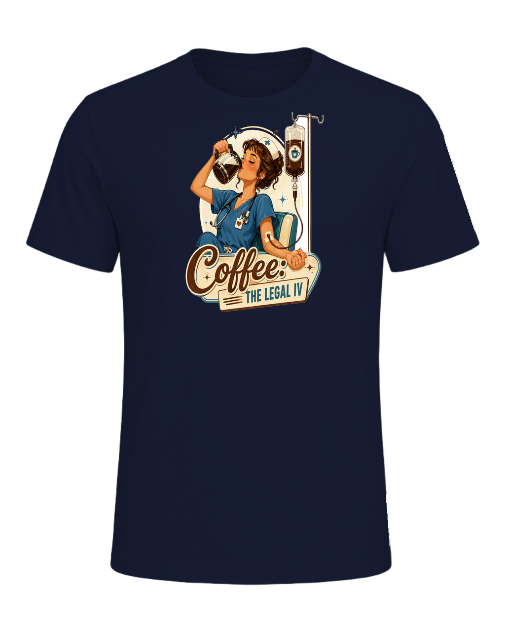 Nurse + Coffee — Navy