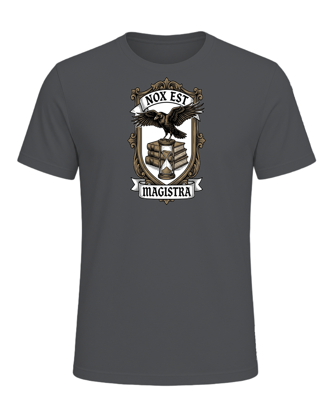 Latin Motto Crest — Asphalt