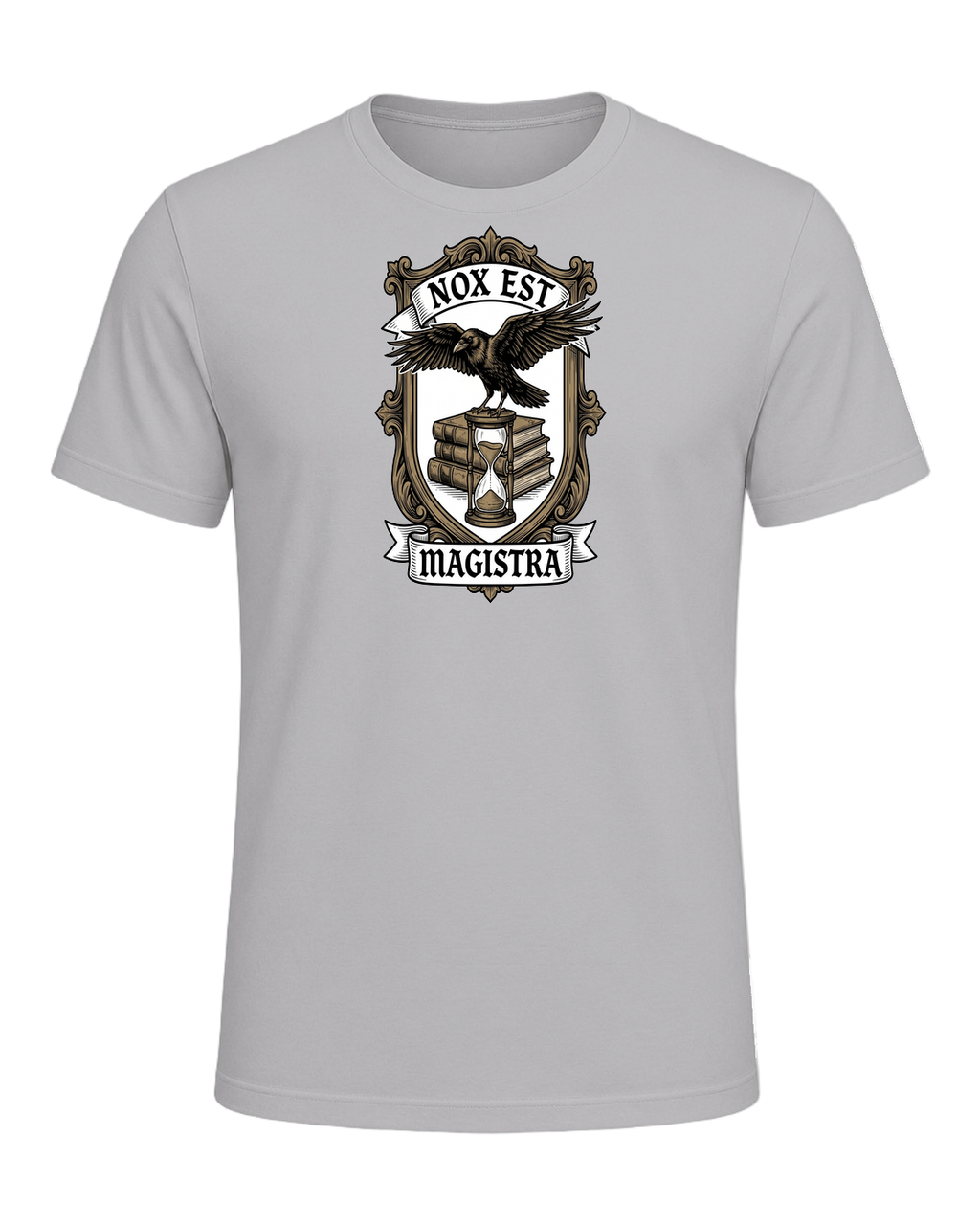 Latin Motto Crest — Athletic Heather