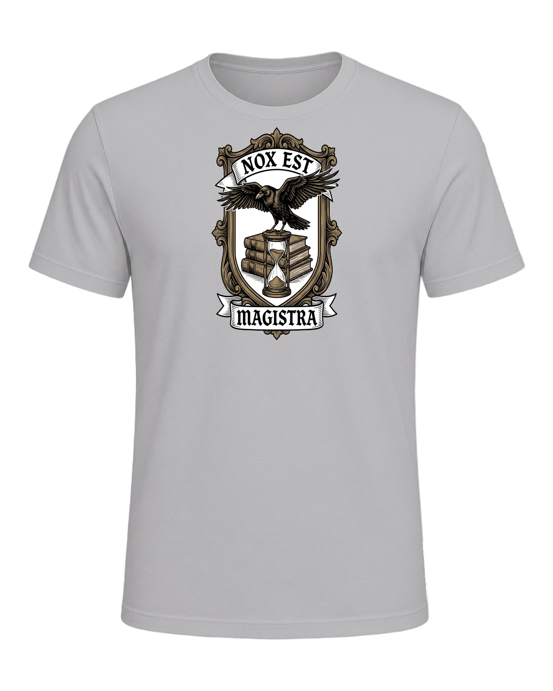 Latin Motto Crest — Athletic Heather