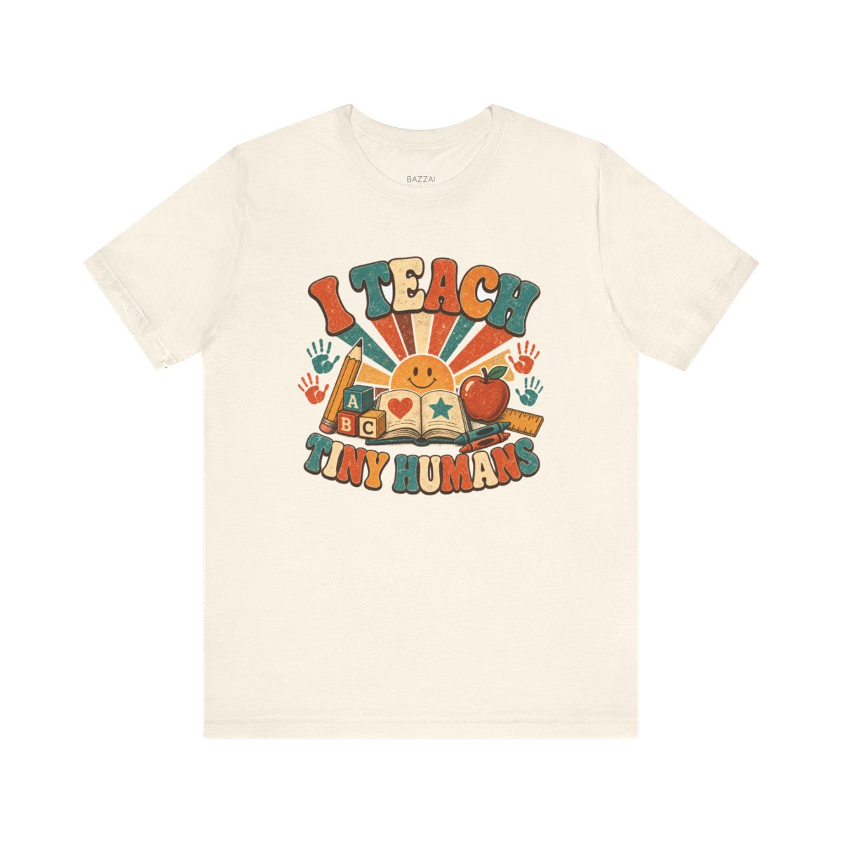 Kindergarten Teacher T-Shirt — I Teach Tiny Humans — t-shirt design