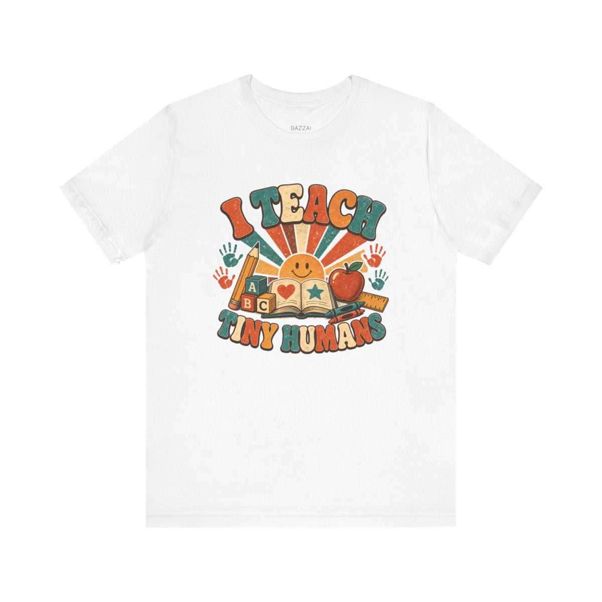 Kindergarten Teacher T-Shirt — I Teach Tiny Humans — t-shirt design