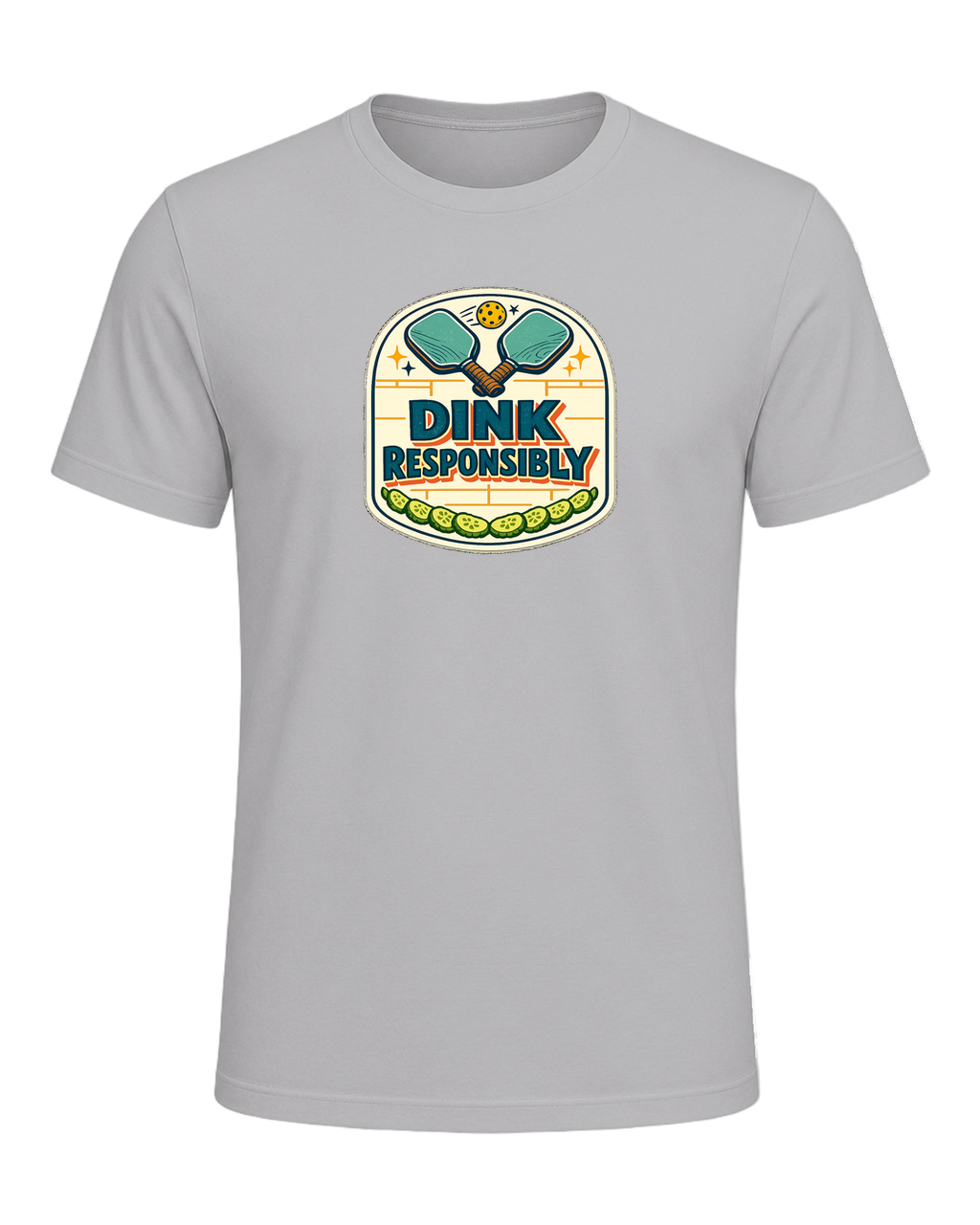 Dink Responsibly Tee — Athletic Heather
