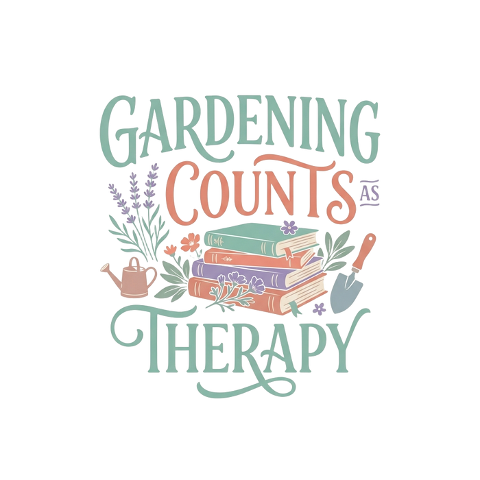 GARDENING COUNTS AS THERAPY — Traditional Gardener Text