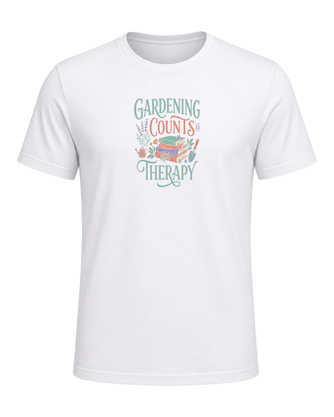 GARDENING COUNTS AS THERAPY — White