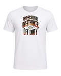 PROFESSIONAL OVERTHINKER, OFF DUTY — White