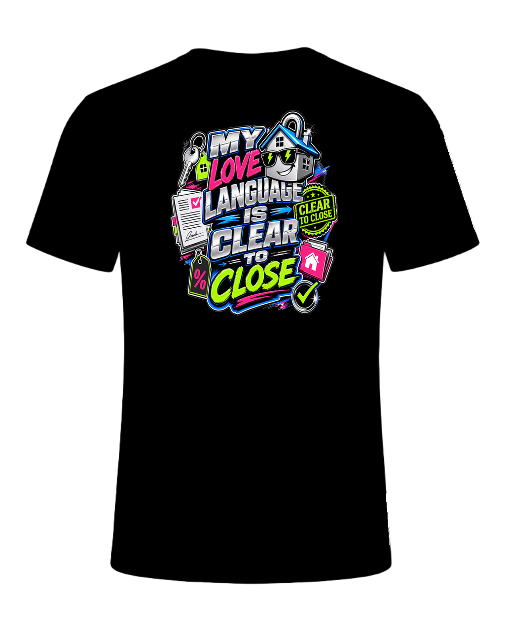 MY LOVE LANGUAGE IS CLEAR TO CLOSE — Black
