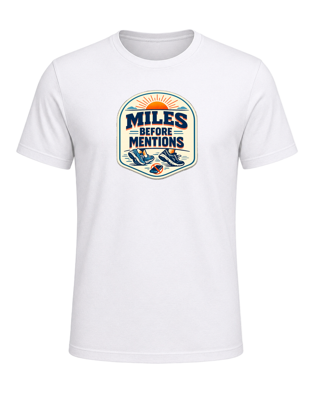 Miles Before Mentions Tee — White