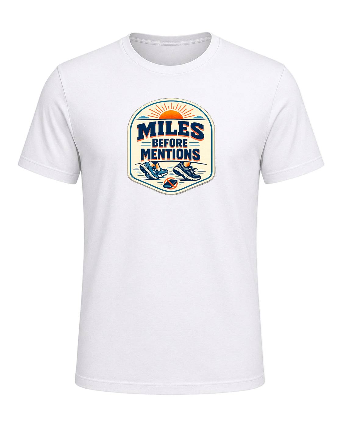 Miles Before Mentions Tee — White