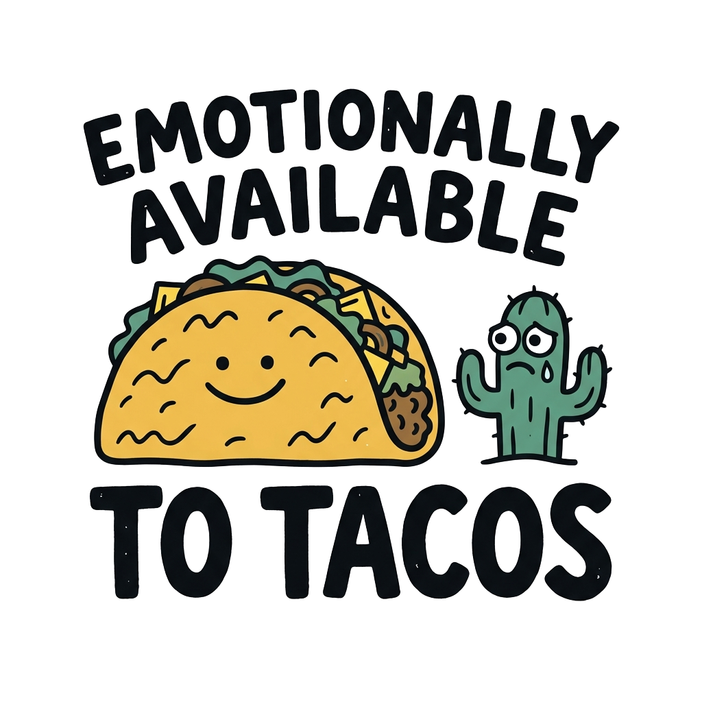 EMOTIONALLY AVAILABLE TO TACOS